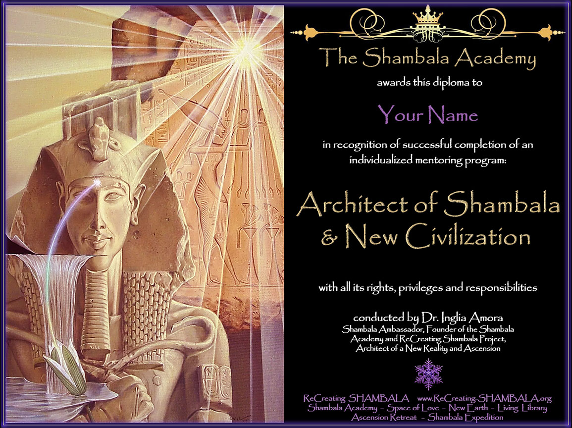 Diploma Architect of Shambala & New Civilization